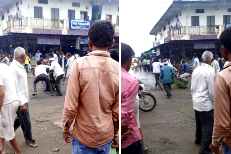 Tribal woman brutally beaten