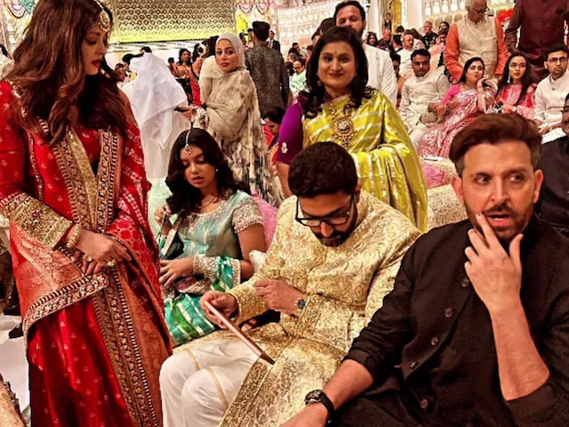 Aishwarya Rai And Abhishek Bachchan in Anant- Radhika Wedding