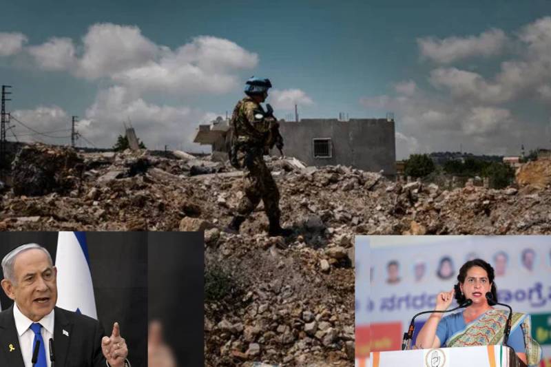 Israel war and Priyanka Gandhi