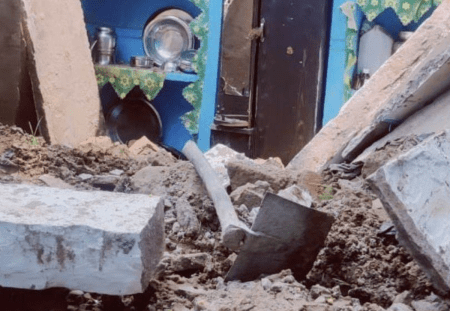Morena House collapsed News House collapsed in Khaneta village of Morena