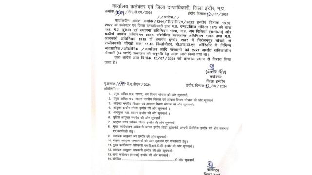 night culture banned in indore