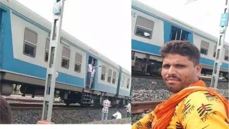 सागर जाने मेमू ट्रेन में बैठे यात्री, पहुंच गए कोटा लाइन की सेमरखेड़ी स्टेशन