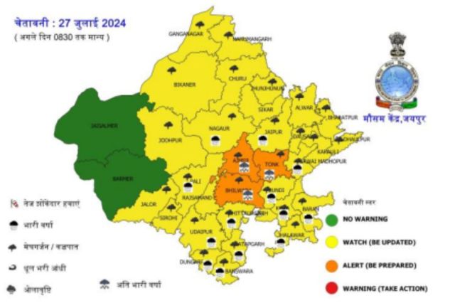 27 july Weather Alert