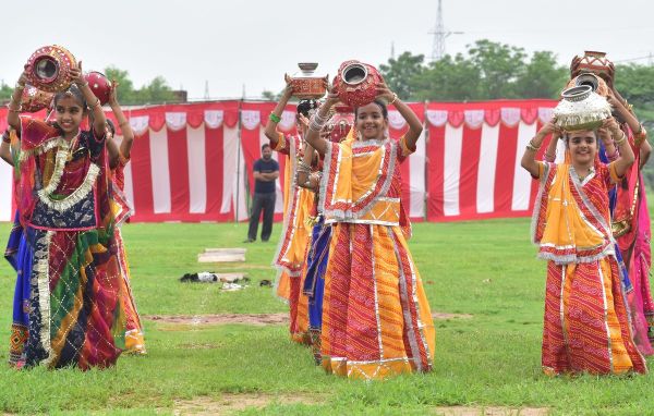 Tricolor hoisted with pride on the festival of independence