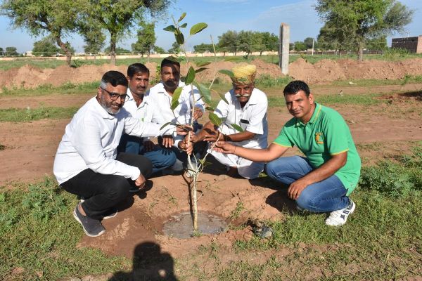 Started from the 15th foundation day of Rajasthan Patrika Nagaur edition, plantation done under Haryaalo Rajasthan campaign