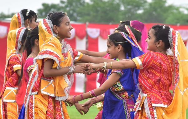 Tricolor hoisted with pride on the festival of independence
