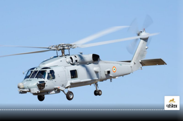 An Indian Navy MH-60R “Romeo” helicopter.