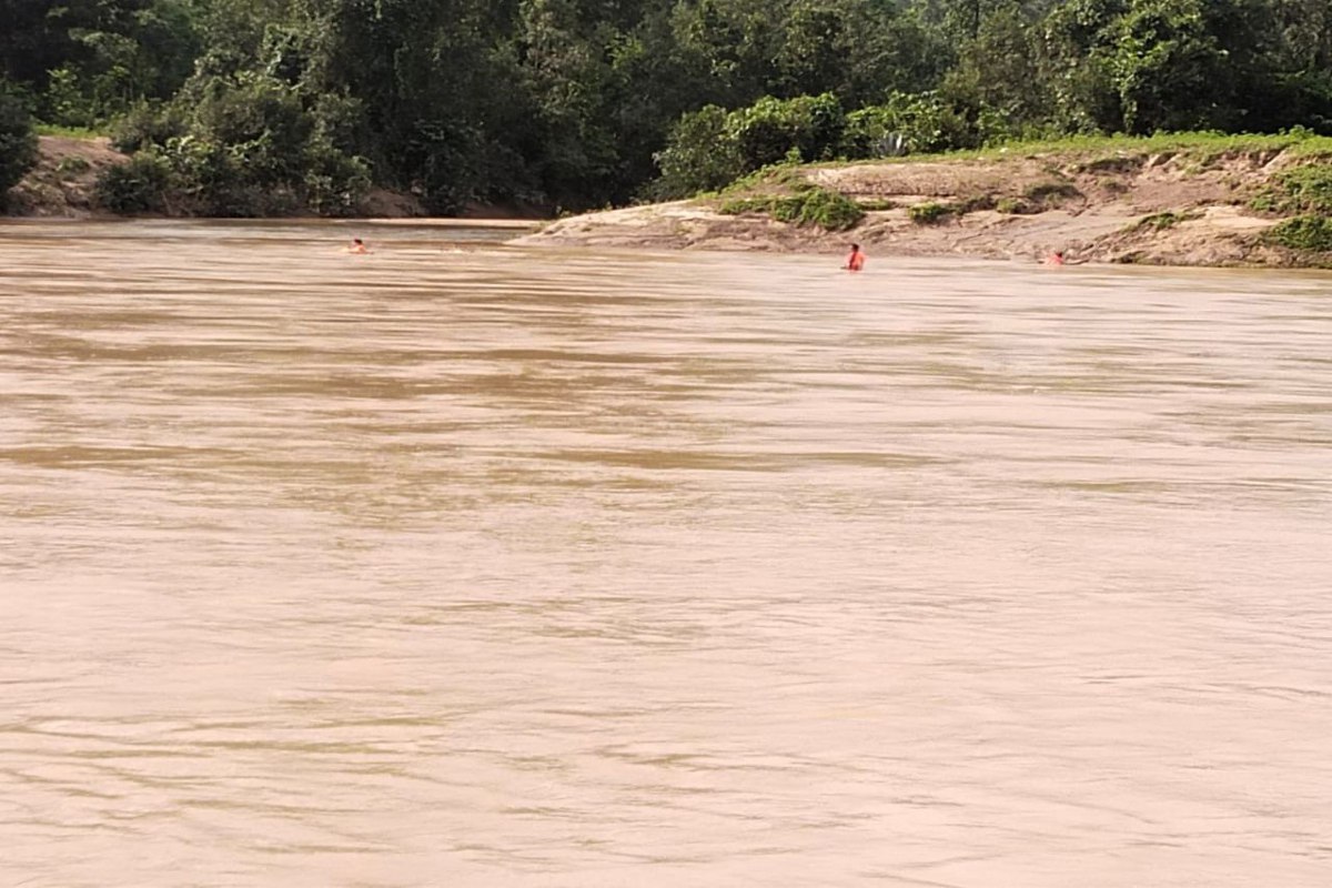 Blown in Mahan river