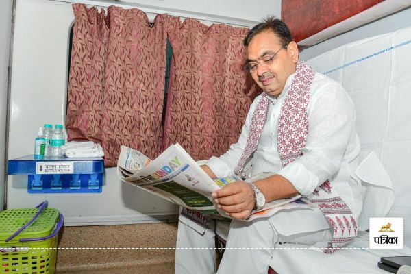 CM Bhajanlal Train Journey From Jaipur to Jodhpur