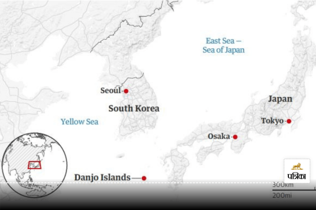 A photo provided by Japan's Ministry of Defence showing what it said was a Chinese Y-9 reconnaissance plane that violated Japanese airspace above Danjo Island on Monday