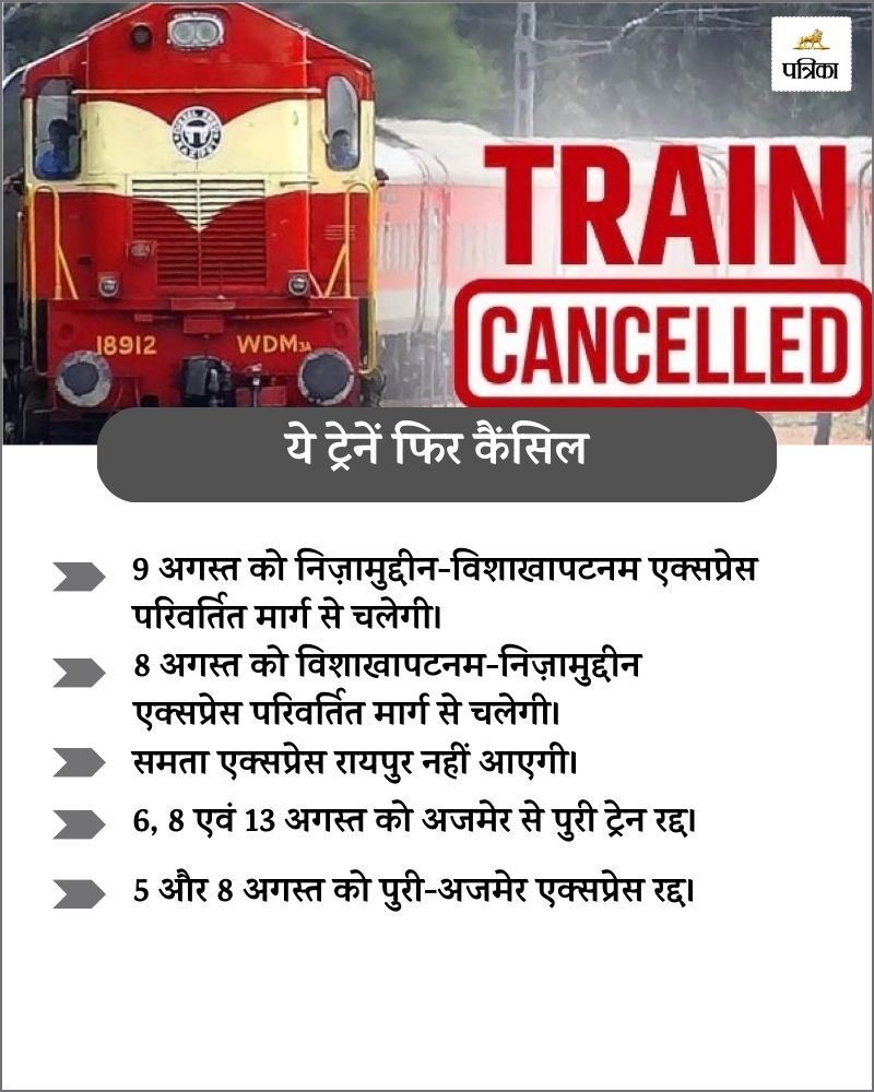 CG Train cancelled