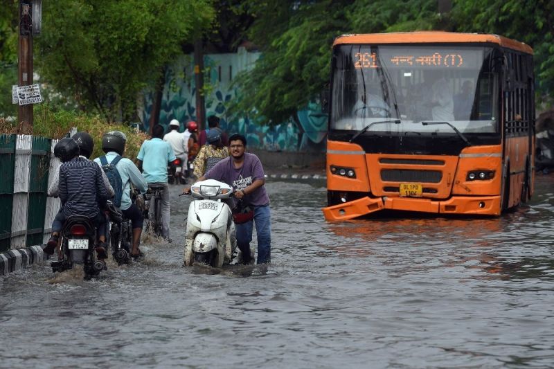 Delhi witnesses heavy rainfall