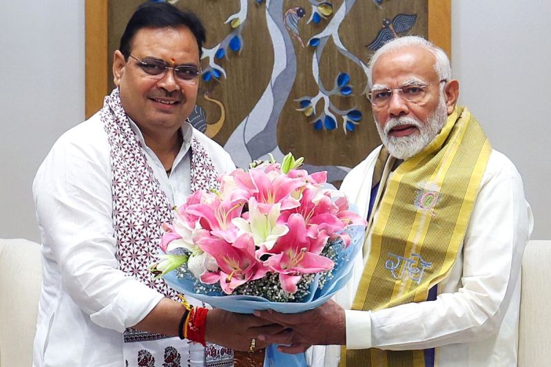 PM Modi-CM Bhajanlal Sharma