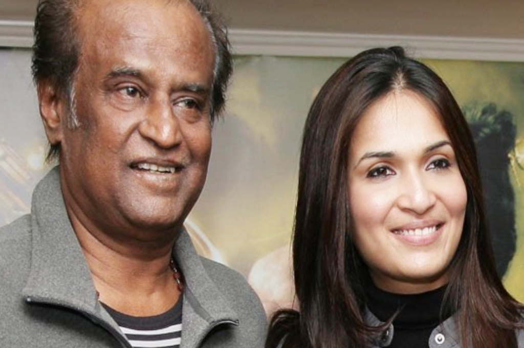 rajnikant with daughter saundarya