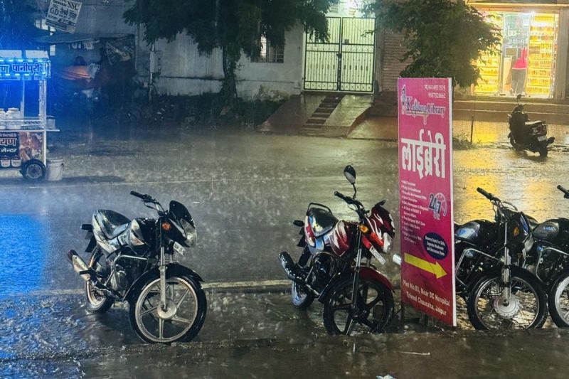 Weather changed in Jaipur, heavy rain started