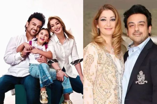 adnan sami with third wife