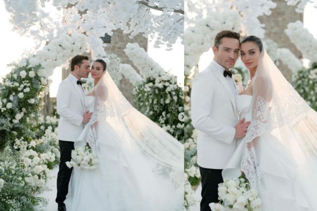 Amy Jackson ed westwick wedding