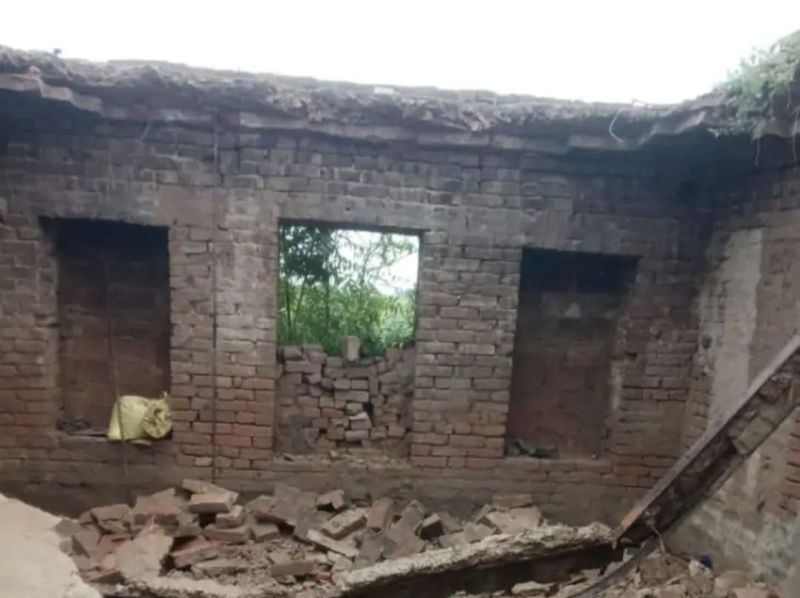 हनुमानगढ़ जिले में बरसात के बाद गिरे मकान, दो जनों की मौत