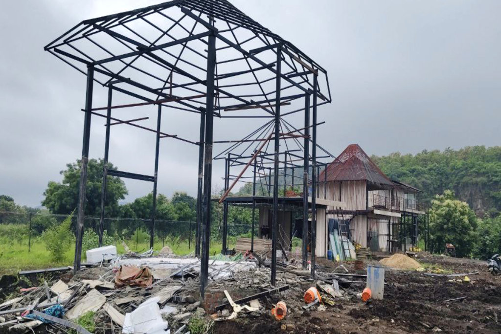 Farm House Roof Collapse