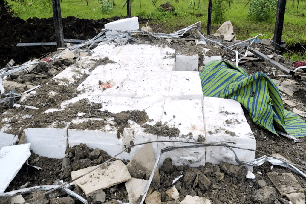 Farm House Roof Collapse