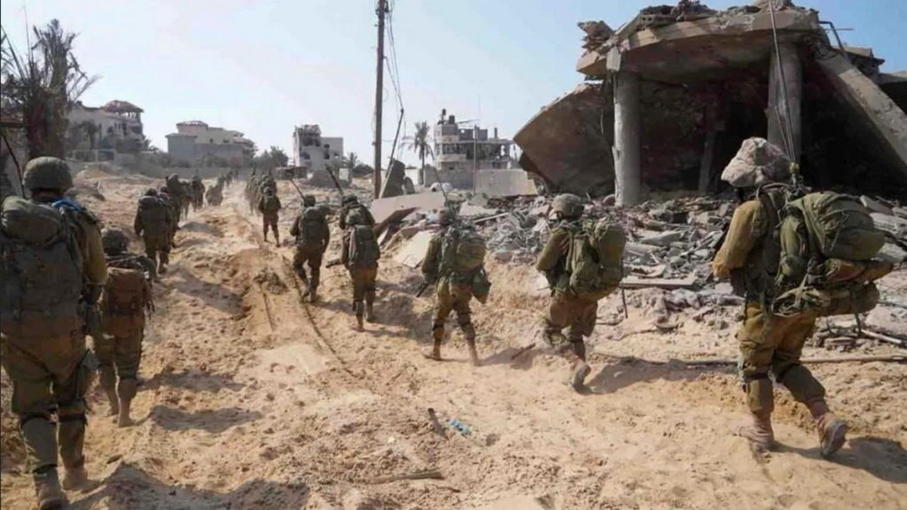 Israeli soldiers in Gaza