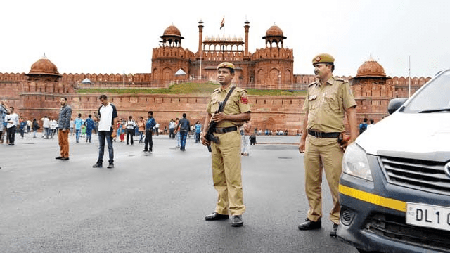 Red fort Delhi security on the occasion of Independence day