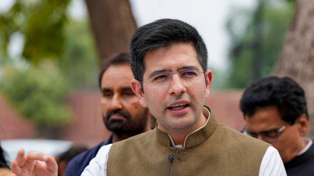 Raghav Chadha in parliament