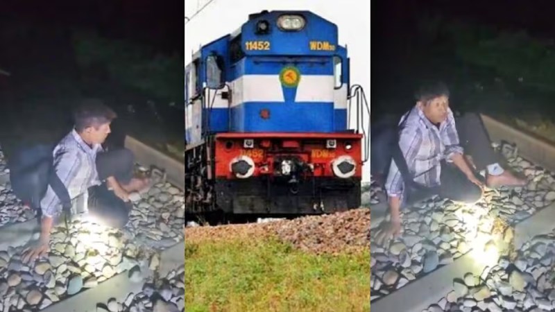 in bijnor young man fell asleep on railway track train passed over him