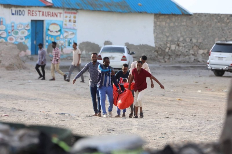 Terrorist attack at beach in Somalia