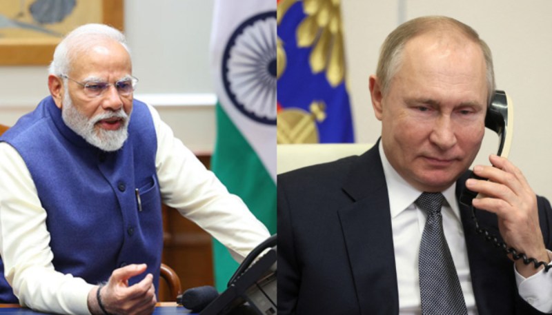 Indian PM Narendra Modi speaks to Russia President Vladimir Putin on phone