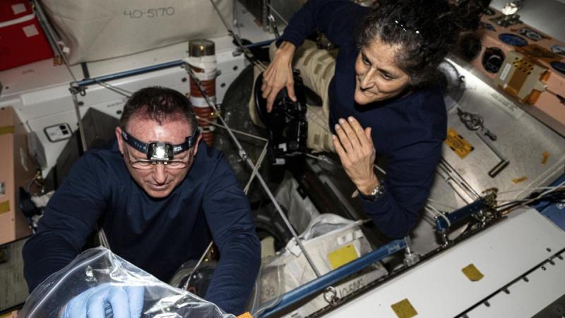 Sunita Williams and Butch Wilmore in space