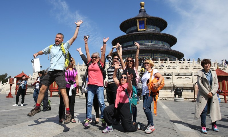 Tourists in China