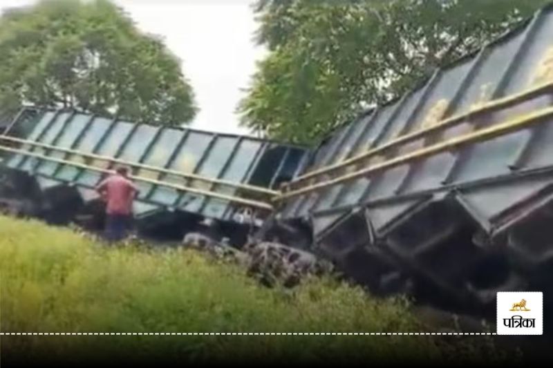 train derail in sonbhadra