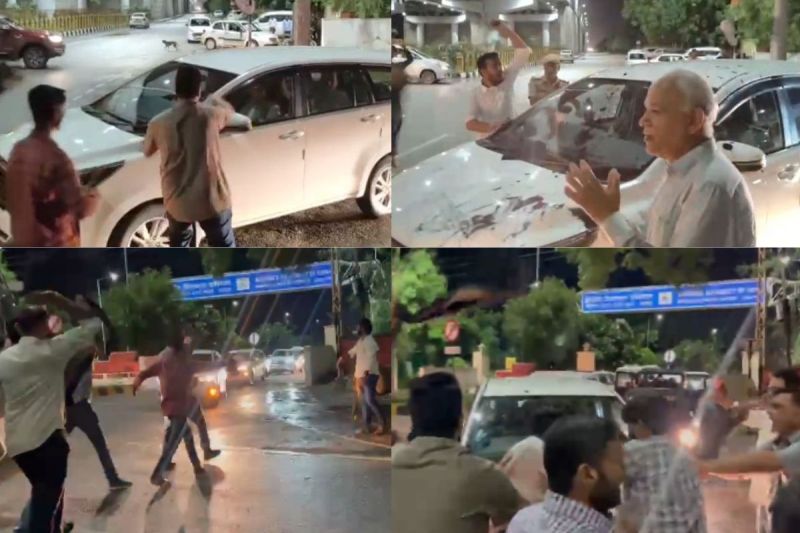 Protest against Radha Mohan Agarwal in Udaipur