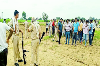 हरियाणा से कोटकासिम पहुंचा टाइगर, बाजरे के खेत में छिपा… देखें वीडियो