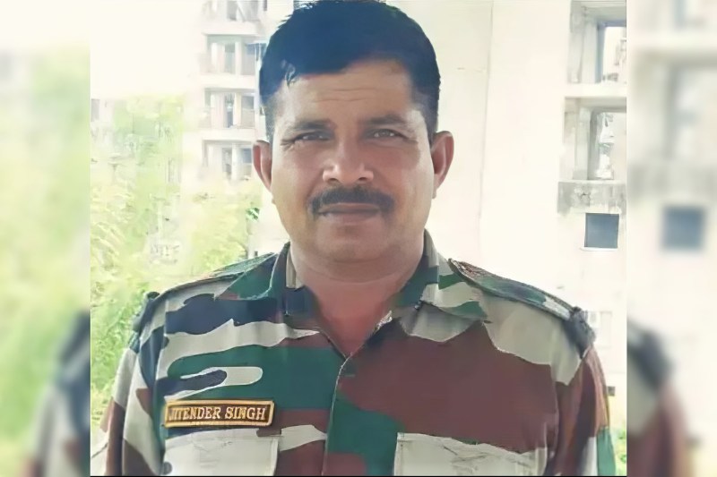 Jitendra Singh Shekhawat of Jhunjhunu district of Rajasthan was martyred while on duty in Sikkim