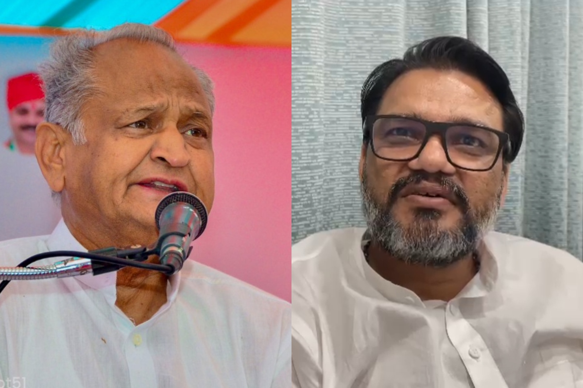 Ashok Gehlot and Lokesh Sharma