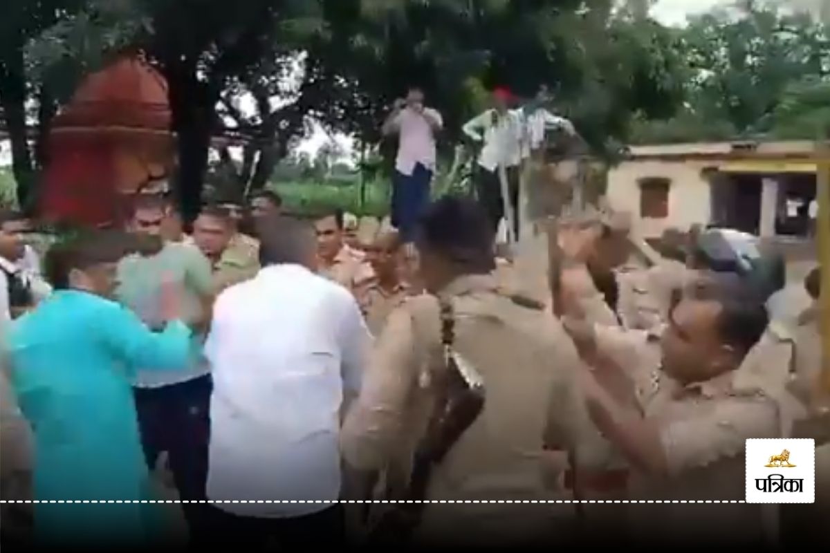 बीजेपी विधायक की पुलिस और अधिकारियों के सामने दबंगई, वीडियो वायरल