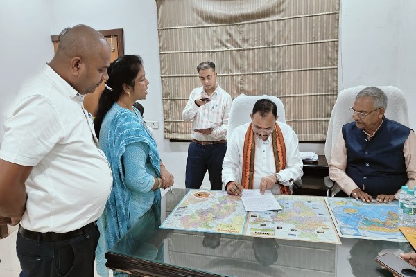 Health Minister Shyam Bihari Jaiswal