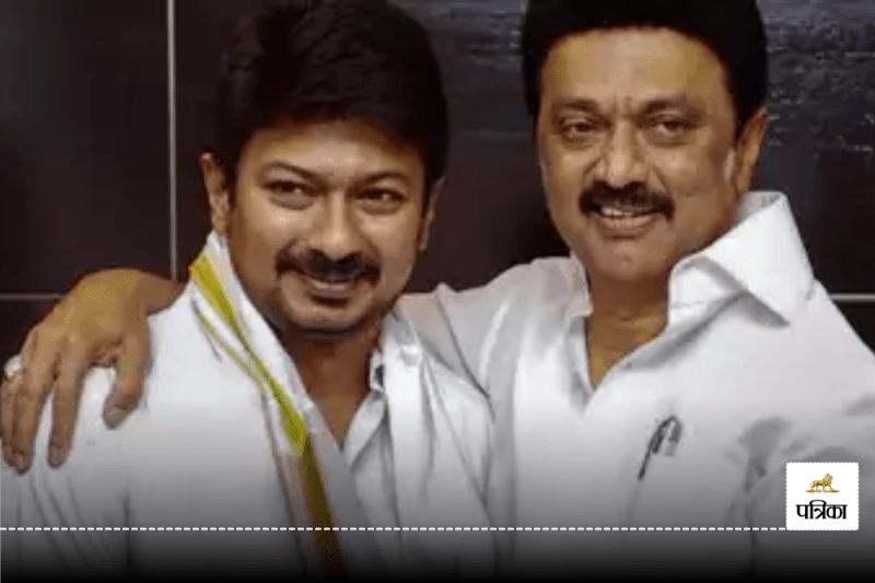 Tamil Nadu CM MK Stalin with Udhayanidhi Stalin