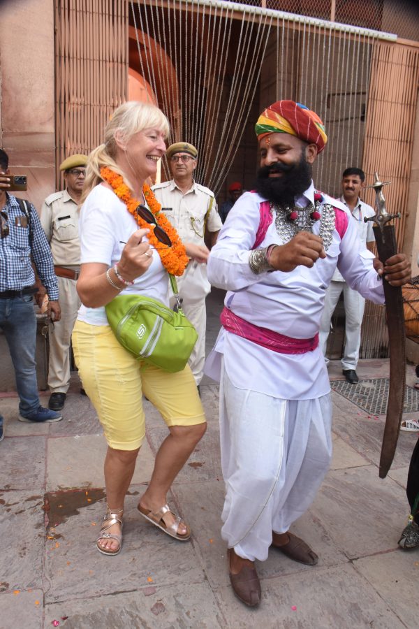 Tourists gathered on Tourism Day