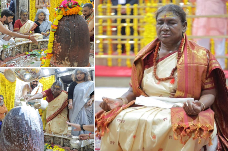 draupadi murmu in ujjain mahakal templ