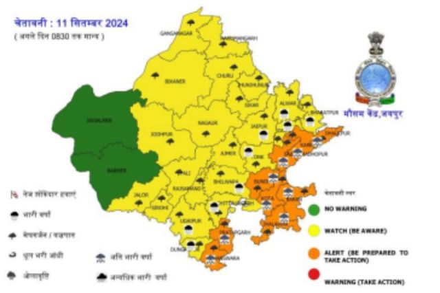 Rajasthan Rain Alert 11 September 