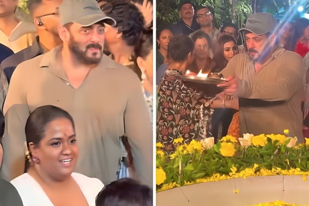Salman Khan के घर हुई ग्रैंड गणपति विसर्जन सेरेमनी, भाईजान का वीडियो वायरल