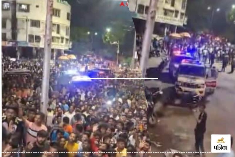 Surat Ganpati pandal Stone Pelting