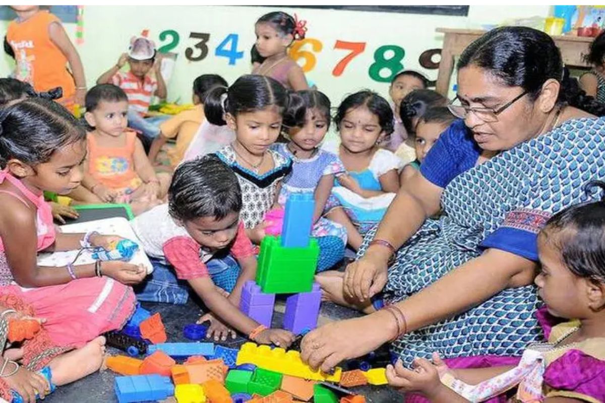 Anganwadi worker children