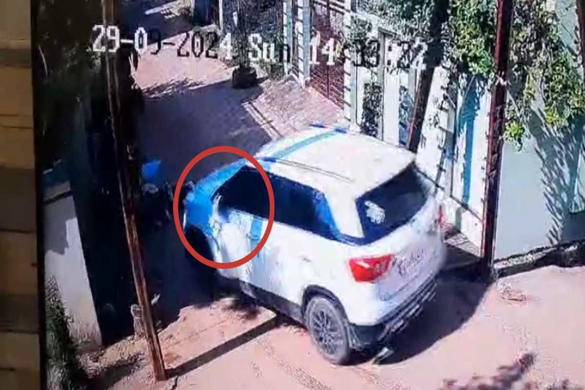 Video: बछड़े पर चढ़ा दी कार, घटना का CCTV फुटेज वायरल, देखें VIDEO…