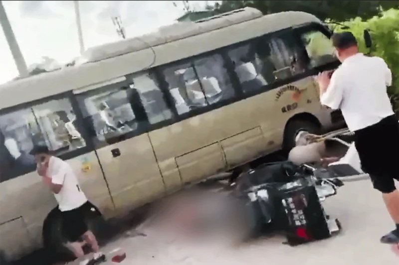 School bus accident in China