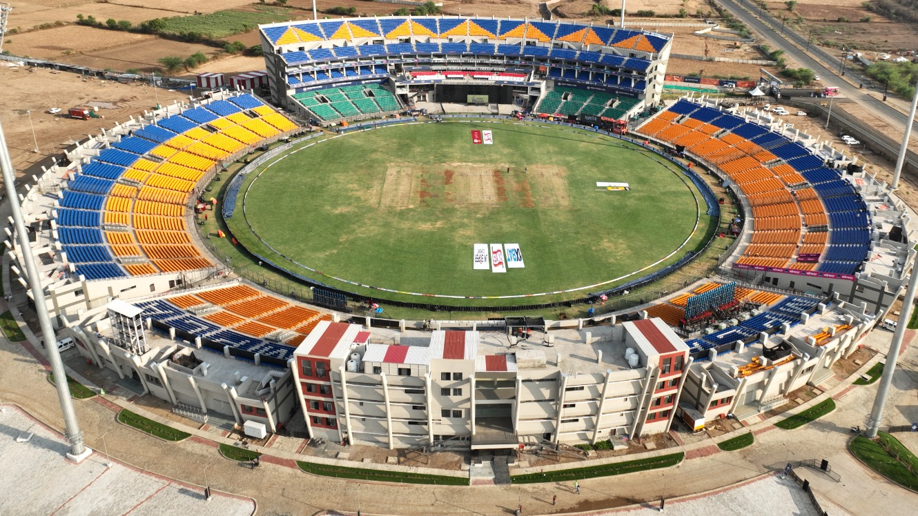 Gwalior's Shrimant Madhavrao Scindia Cricket Stadium wall collapses and ground filled with water