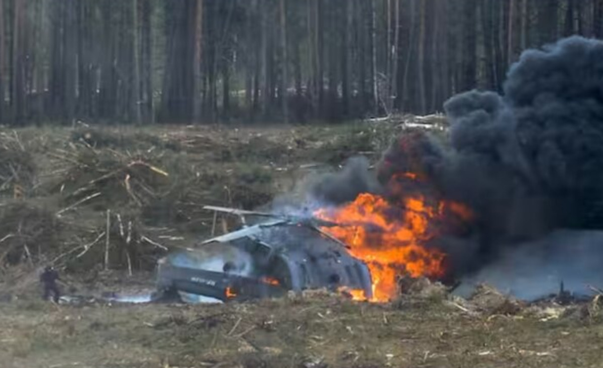 Helicopter crash in eastern Colombia